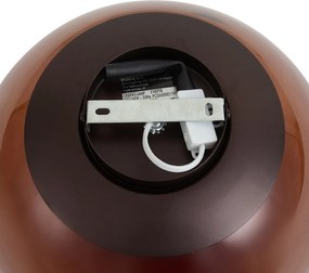 Designerska lampa sufitowa brązowa z brązowym szkłem - Giselle