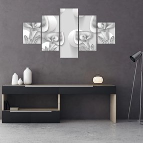 Obraz - kwiatowy wzór (125x70 cm)