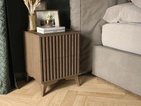 PROMOCJA Stolík nocny ENTSIAN 40x40 cm, dąb artisan II jakość