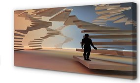 Fotoobraz na płótnie Przestrzenna Konstrukcja Schodów