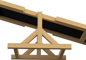 PawHut Wippe dla Psów do Treningu Agility, antypoślizgowa, do 50 kg, 180 x 30 x 30 cm