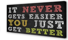 Zdjęcie na płótnie Kolorowy Napis Motywacyjny