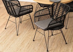 Krzesło rattanowe Richly – eleganckie, ergonomiczne i odporne na warunki atmosferyczne, idealne do wnętrz