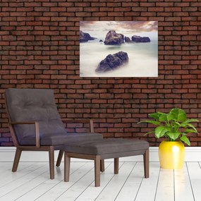 Obraz klifów we mgle (70x50 cm)
