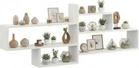 Biała Skandynawska Półka Ścienna 6 Rozmiarów A4-D93