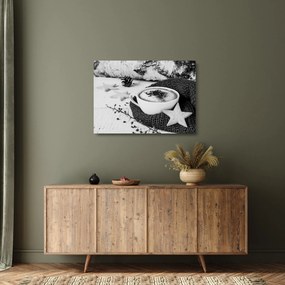 Obraz na szkle - Zimowe cappuccino (70x50 cm)