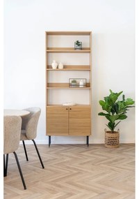 Regał w dekorze dębu w naturalnym kolorze 80x200 cm Kyoto – House Nordic