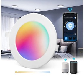 Aigostar - LED RGBW 15W podhledové stmívatelné svítidlo MESH 230V