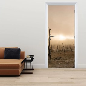 Fototapeta na drzwi - Gołe drzewa (95x205cm)