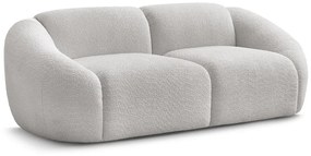 Jasnoszara sofa z materiału bouclé 230 cm Tina – Bobochic Paris