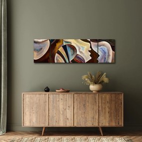 Obraz - Abstrakcja głów (170x50 cm)