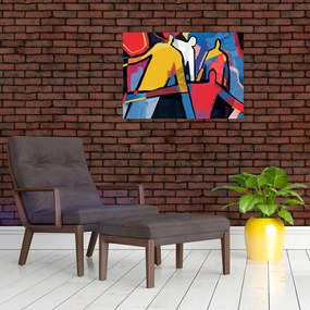 Obraz - Abstrakcja mężczyzn (70x50 cm)