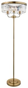 Endon 110644 - Lampa podłogowa CHESTERFIELD 3xE14/6W/230V mosiądz