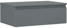 Mexen Orio szafka łazienkowa podumywalkowa 70 cm z blatem, 1 szuflada, grafit mat - 91A10-07023-1-BFC66