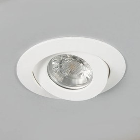 Zewnetrzna Zestaw 3 reflektorów do wbudowania w kolorze białym, z diodą LED IP44 - Relax LED Nowoczesny Oswietlenie zewnetrzne