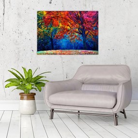 Obraz na szkle - namalowana natura (70x50 cm)