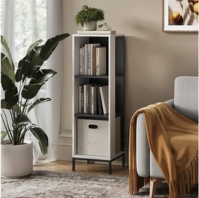 Regał na książki biały 36x36x120 eliza