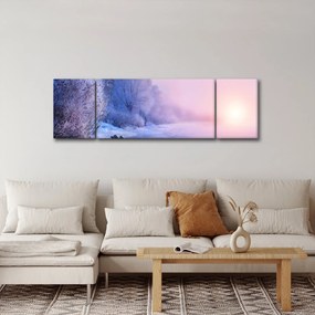 Obraz - Zamarznięta rzeka (170x50 cm)