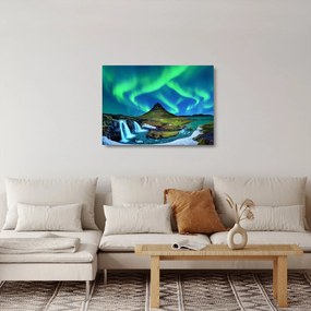 Obraz na szkle - Kirkjufell, Islandia (70x50 cm)
