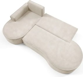 Narożnik MOLLY Lewostronny z funkcją spania, wolnostojący tkanina CURIO 09 Beżowy