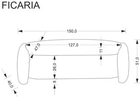Ławka FICARIA kremowa z pojemnikiem HALMAR