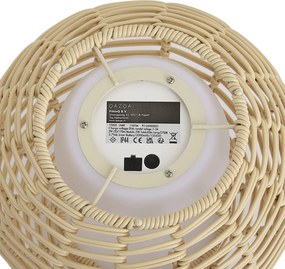 Zewnętrzna lampa stołowa beżowa 25 cm z LED ładowana przez USB-C IP44 - Oli