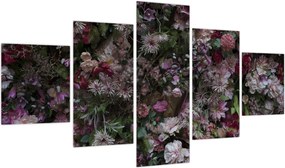 Obraz - Ściana kwiatowa (125x70 cm)