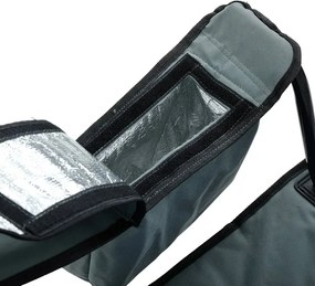 Składane krzesło kempingowe czarny + szary - Tymja