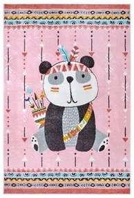 Różowy dywan dziecięcy 160x235 cm Panda – Hanse Home