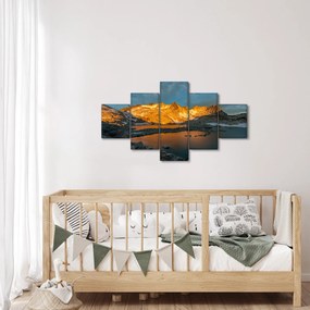 Obraz krajobrazu wysokogórskiego (125x70 cm)