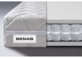 Twardy/średnio twardy sprężynowy materac dwustronny 180x200 cm Comfort Flow – BENAB