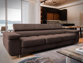 Masseno Sofa MOSINE z funkcją spania, Rozkładana sofa - Brązowy, MONOLITH 29