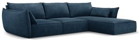 Ciemnoniebieski narożnik (prawostronny) Vanda – Mazzini Sofas