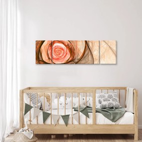 Obraz - Róża w artystycznym duchu (170x50 cm)