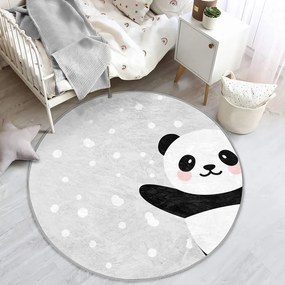 Jasnoszary dywan dziecięcy ø 120 cm Comfort – Mila Home