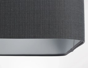 Lampa wisząca KWADRO LEN 006-40w30 grafitowa/szara BPS KONCEPT