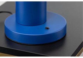 Niebieska lampa stołowa z metalowym kloszem (wysokość 50 cm) Mouse – GTV