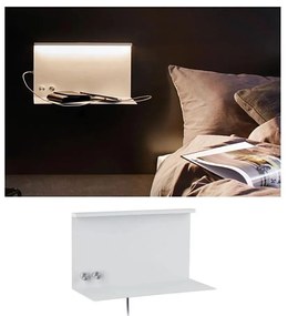Paulmann 78919 - LED/4,5W Lampa ściemnialna z półką i USB + LED/1,6W 230V