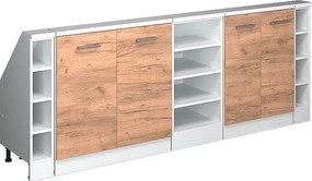 Szafka kuchenna na dach skośny złoty dąb energetyczny 210x46x81.6 r-line