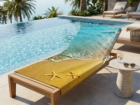 Szybkoschnący XL ręcznik plażowy SOLMARE kolorowy 100 x 180 cm, 100% mikrofibra