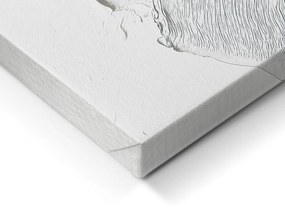 Obraz z ręcznie malowanymi elementami 70x100 cm Petal Glow – Styler