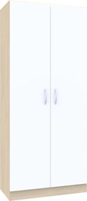 Szafa aktowa dwudrzwiowa na klucz Simple, 80x40x185 cm, index 80-5P-2F5