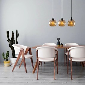 Lampa wisząca Horizont Gold - 022, złoto-czarna