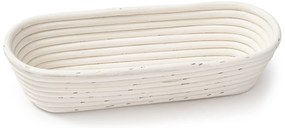 HOME ELEMENTS Owalny koszyk z wkładem z tkaniny,35 x 14 cm x 7,5 cm