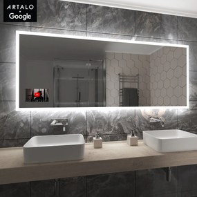 SMART LED lustro do łazienki z oświetleniem M1 + SmartScreen with Google TV