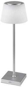 Rabalux 76013- LED lampka biurkowa TAENA 4W/3,7V IP44 srebrna, ściemnialna