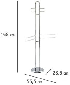 Stojak na ręczniki, ubrania PALERMO - 8 ruchomych ramion, WENKO