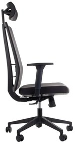 Fotel biurowy ZN-807-B czarny STEMA