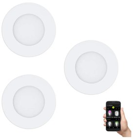 Eglo 900099-SET 3x LED Ściemniana lampa łazienkowa FUEVA-Z  LED/2,8W/230V IP44