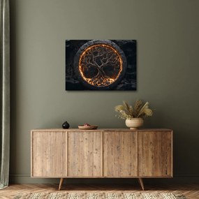 Obraz – Drzewo życia w lawie I. (70x50 cm)